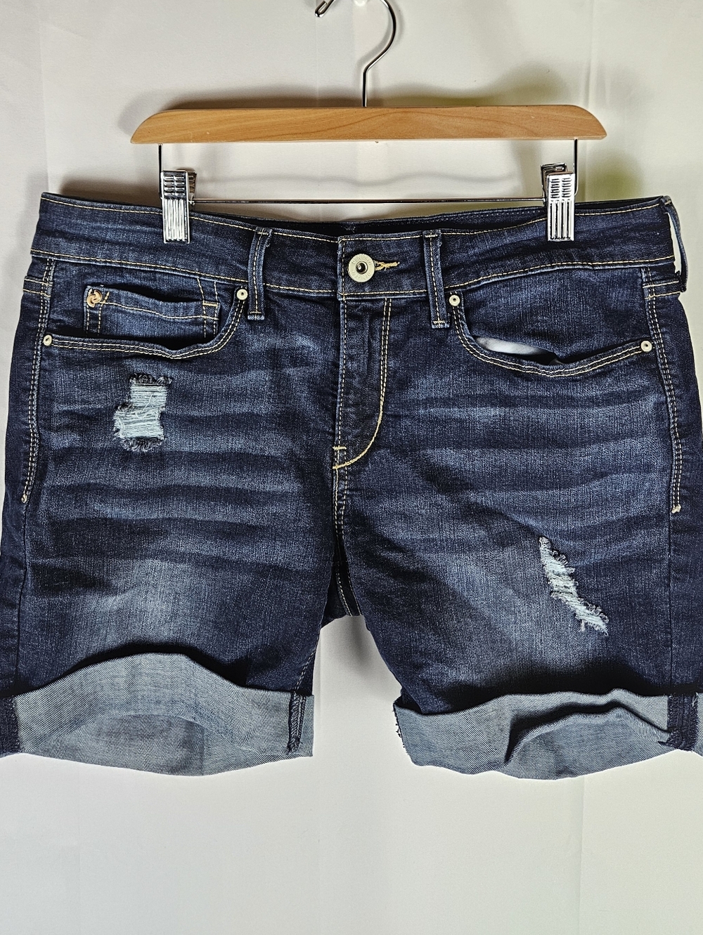 Denizen by Levi's Jean Shorts Denim Womens 13 Casual Coquette Festival Going Out